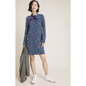 Anthropologie Marimekko Huokaus Tunic Floral Tulip Dress Long Sleeve Medium L21